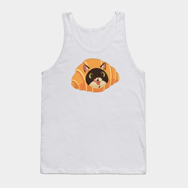 Croissant Cat Tank Top by DoudouBao